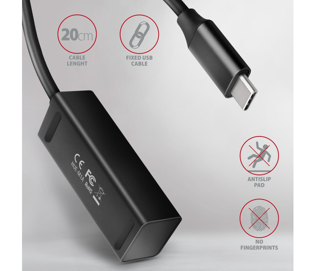 Axagon HUE-M1C SuperSpeed USB-C MINI hub - 1485466 - zdjęcie 3